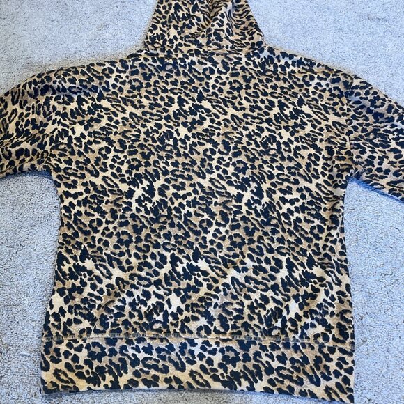 2 Piece Animal Print Loungewear Jogger and Hoodie Set Size XS Black Comfy - Picture 5 of 11